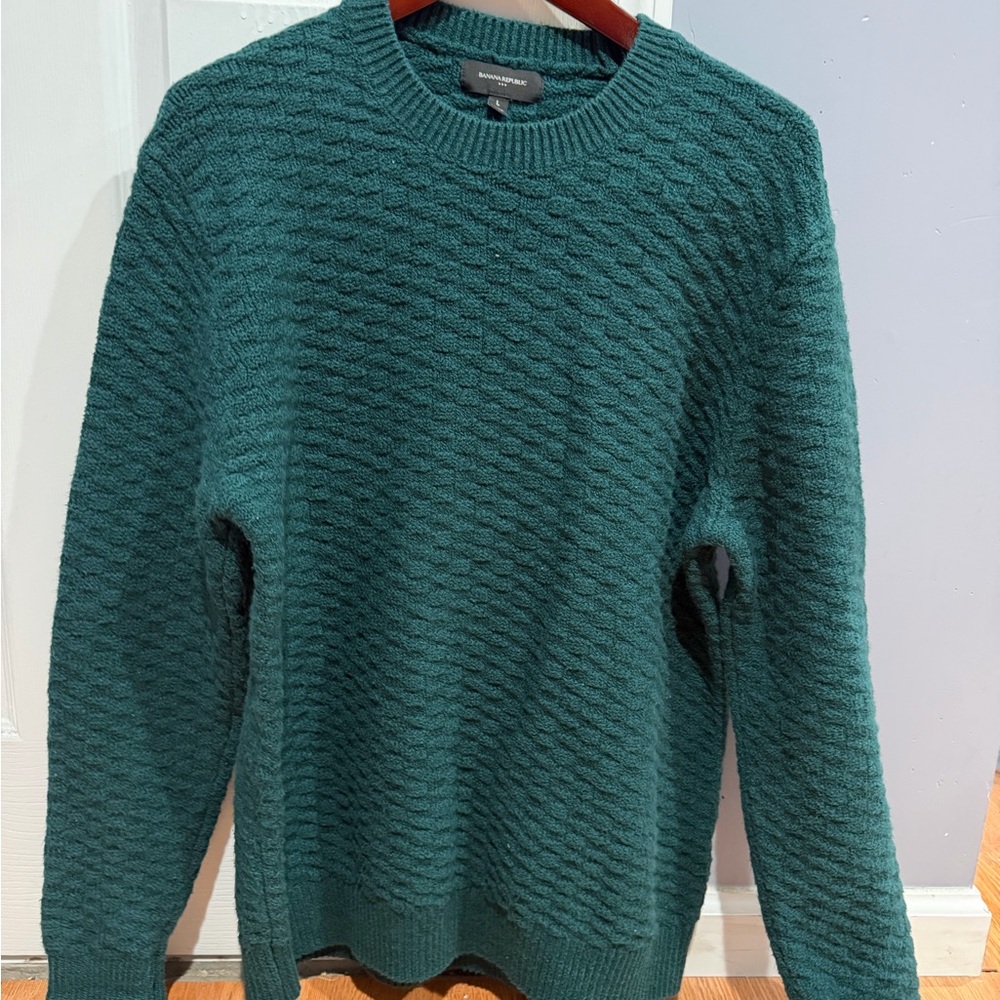Banana Republic Teal Crewneck Sweater